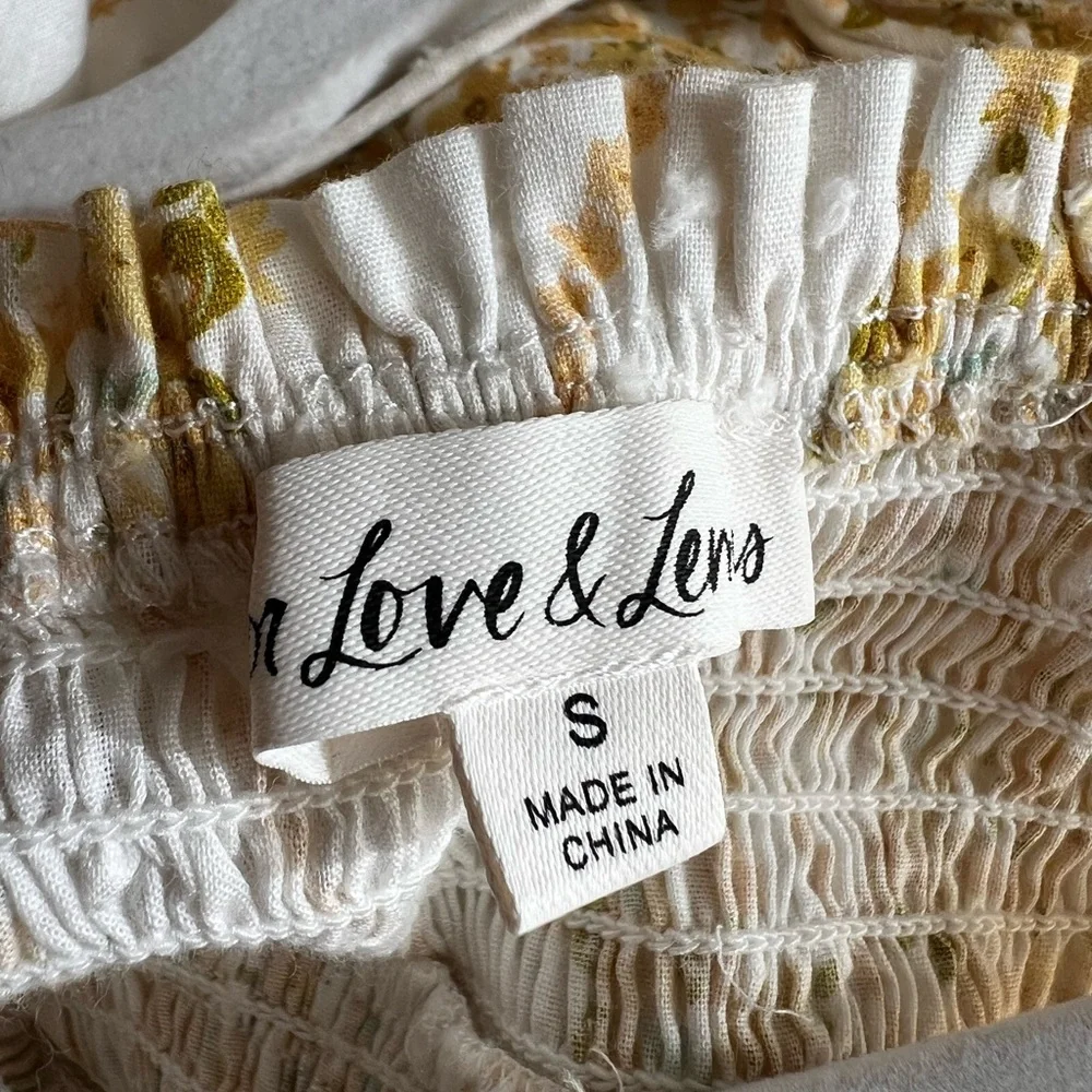 For Love & Lemons Lucie Smocked Midi Dress - Picture 9 of 11